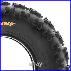 SunF 21x7-10 & 20x11-8 ATV UTV 6 PR Replacement SxS Tires A027 Bundle
