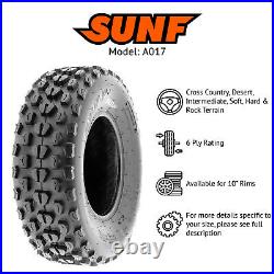 SunF 21x7-10 21x7x10 Replacement ATV UTV Knobby Tire 6 PR A017 SET of 4