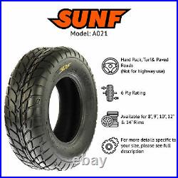 SunF 21x7-10 ATV UTV Tires 21x7x10 Sport Replacement 6 PR A021 Set of 2