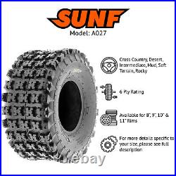 SunF 22x10-9 & 22x10x9 ATV UTV 6 Ply SxS Replacement 22 Tires A027 Set of 4