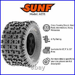 SunF 22x11-9 & 22x11x9 ATV UTV 6 Ply SxS Replacement 22 Tires A031 Set of 4
