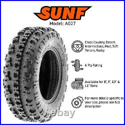 SunF 22x7-11 & 20x10-10 ATV UTV 6 PR Replacement SxS Tires A027 Bundle