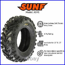 SunF 24x8-12 & 24x8x12 ATV UTV 6 Ply SxS Replacement 24 Tires A041 Set of 4