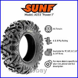 SunF 24x8-12 24x8x12 ATV UTV A/T Replacement Race 6 PR Tubeless Tires A033 PO