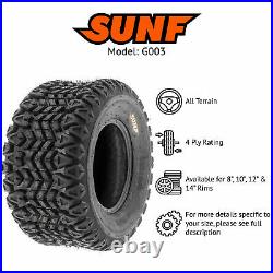 SunF 25x10-12 & 25x10x12 ATV UTV 6 Ply SxS Replacement 25 Tires G003 Set of 4
