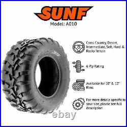 SunF 25x11-12 & 25x11x12 ATV UTV 6 Ply SxS Replacement 25 Tires A010 Set of 4