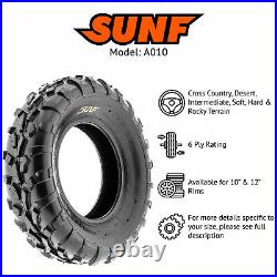 SunF 25x8-12 & 25x11-10 ATV UTV 6 PR Replacement SxS Tires A010 Bundle