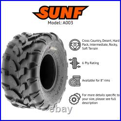 SunF A003 Replacement ATV UTV Tubeless Tire Set of 2