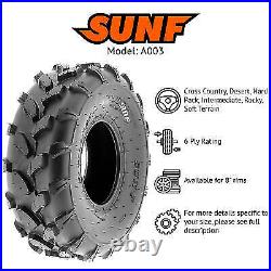 SunF A003 Replacement Model ATV UTV Tubeless Tire Set of 2 20x10-8