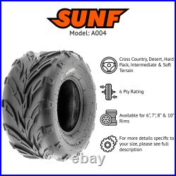 SunF A004 Replacement ATV UTV Tubeless Tire Set of 2