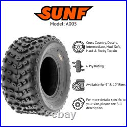 SunF A005 Replacement ATV UTV Tubeless Tire Set of 2