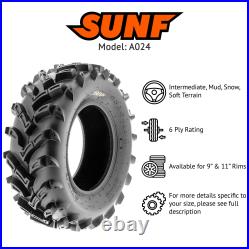 SunF A024 Replacement ATV UTV Tubeless Tire Set of 2