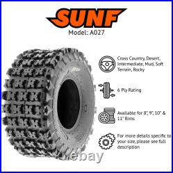 SunF A027 Replacement ATV UTV Tubeless Tire Set of 2