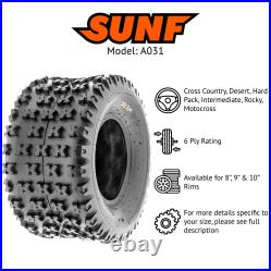 SunF A031 Replacement ATV UTV Tubeless Tire Set of 2
