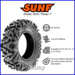 SunF A033 Power I Replacement ATV UTV Tubeless Tires Set of 2