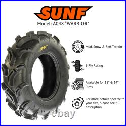 SunF A048 Replacement ATV UTV Tubeless Tires Set of 2