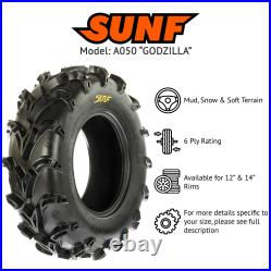 SunF A050 Replacement ATV UTV Tubeless Tires Set of 2