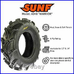 SunF Replacement 25x10-12 25x10x12 Rear Mud 6 Ply Tubeless A048 Single
