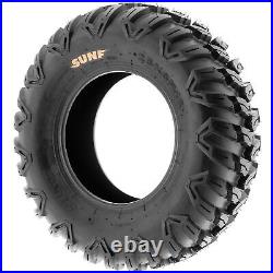 SunF Replacement Tires 25x10R12 25x10x12 Radial for ATV UTV 6 Ply Tubeless A043