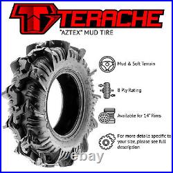 Terache 38x9-22 Replacement All Terrain ATV Tires 8 Ply AZTEX Single