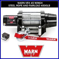 WARN VRX 45 WINCH 4500 Lb 50' OF 1/4 WIRE CABLE ATV UTV WINCH VRX45 101045