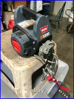 Warn 910500 500 LB Drill Winch With 30 FT Wire Rope -New