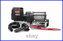 Warn 94000 4000 DC Series 12 Volt Electric Winch With 4000 LB Capacity 43 FT Rope
